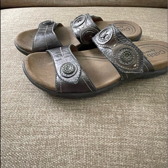 Cobb Hill by New Balance 2 strap brown pewter sandals w7 - Picture 4 of 6